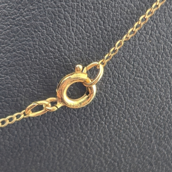 Vintage 12K Gold-Filled Heart Locket Necklace 13" Chain Floral Enamel Pendant - Picture 5 of 12